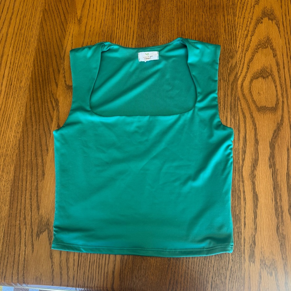 square neck top